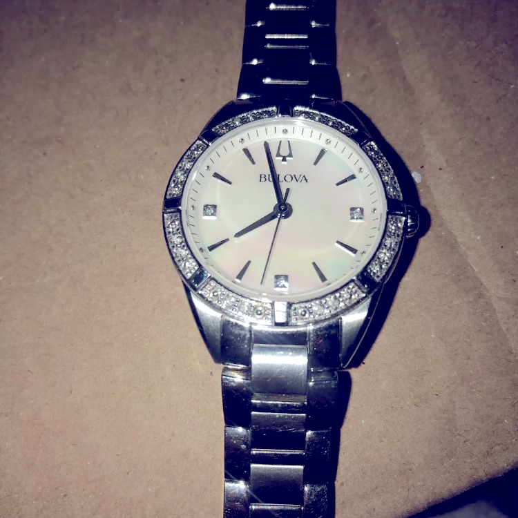 Bulova Sutton Diamond White Mother Of Pearl Dial